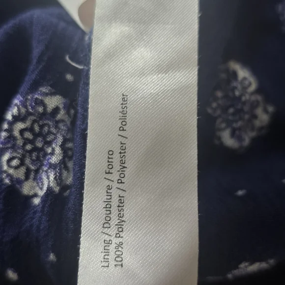 Band of Gypsies Navy Printed Camisole Embroidered Festival Dress Boho Small - Picture 5 of 5